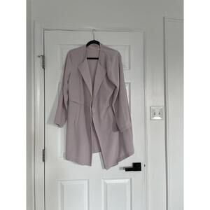 Philosophy - Light Purple Open Front Long Sleeve Coat - Size XL